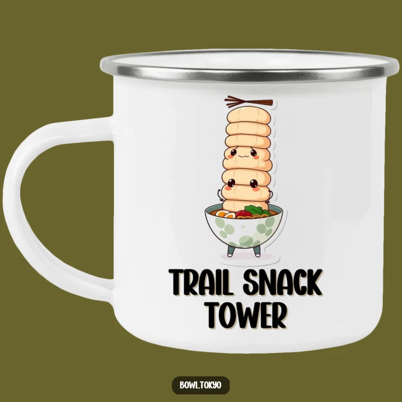 Funny Determined Ramen Camping Mug - Fuel Your Adventures with Focus