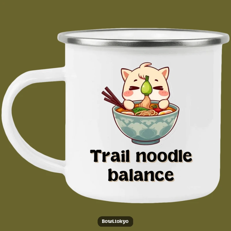 Funny Ramen Bowl Camping Mug - Adventure Fuel With This Focused Noodle Cup Gift