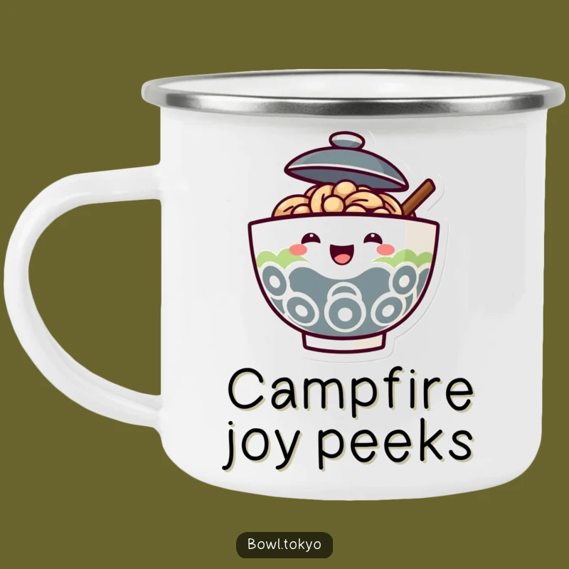 Funny Ramen Bowl Camping Mug - Happy Adventures With This Joyful Noodle Cup Gift