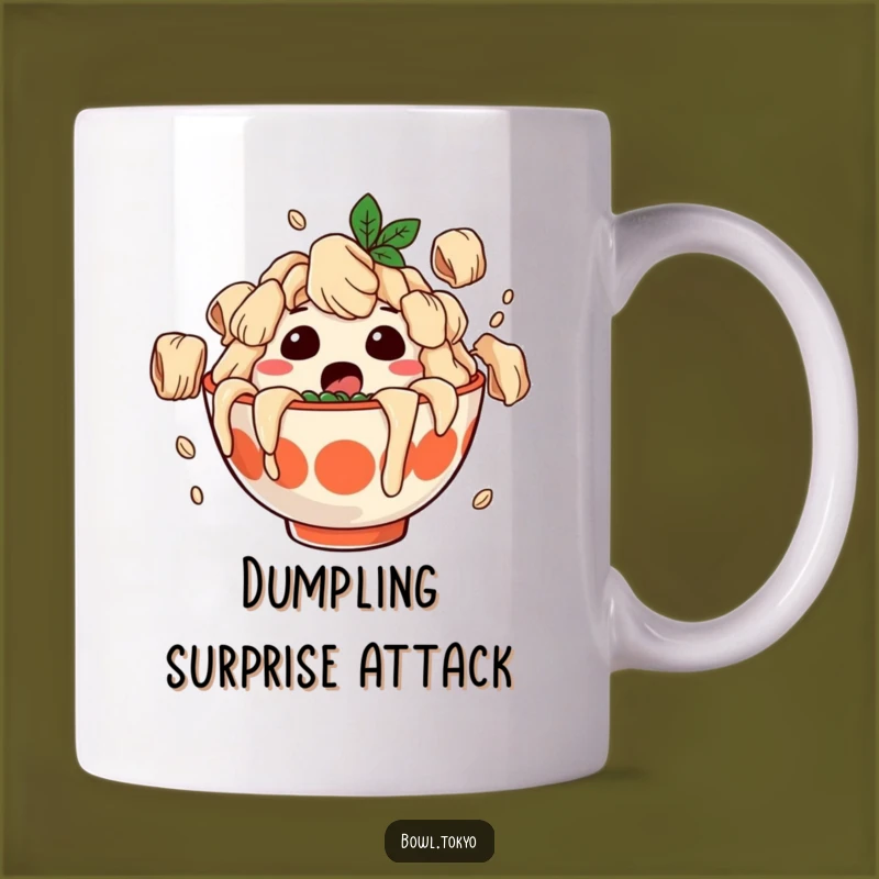 Funny Surprised Ramen Mug - Dumpling Shower Noodle Bowl Character Gift