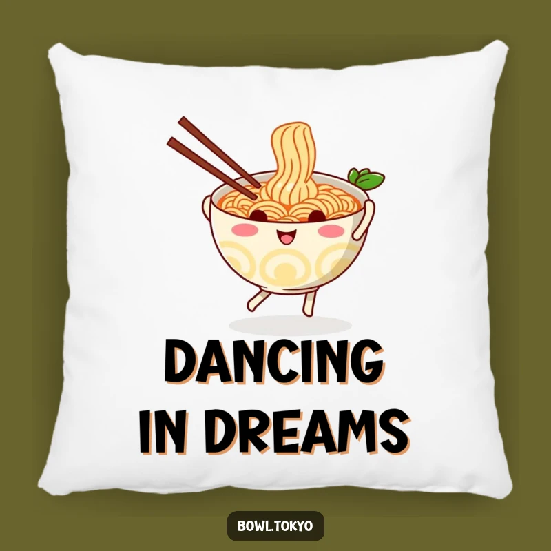 Funny Playful Ramen Pillow - Comfy Dancing Noodle Cushion