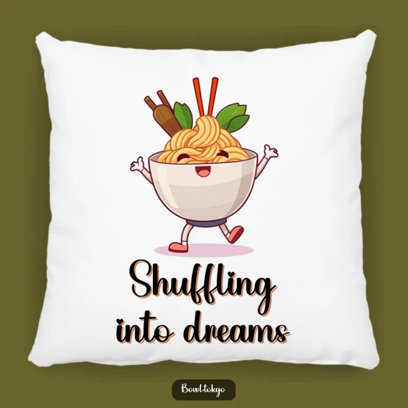 Funny Happy Ramen Pillow: Cozy Comfort with a Jolly Shuffle