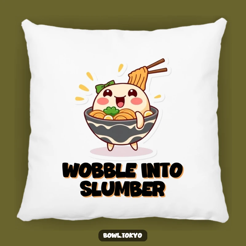 Funny Wobbling Ramen Pillow: Cozy Comfort with a Comical Character
