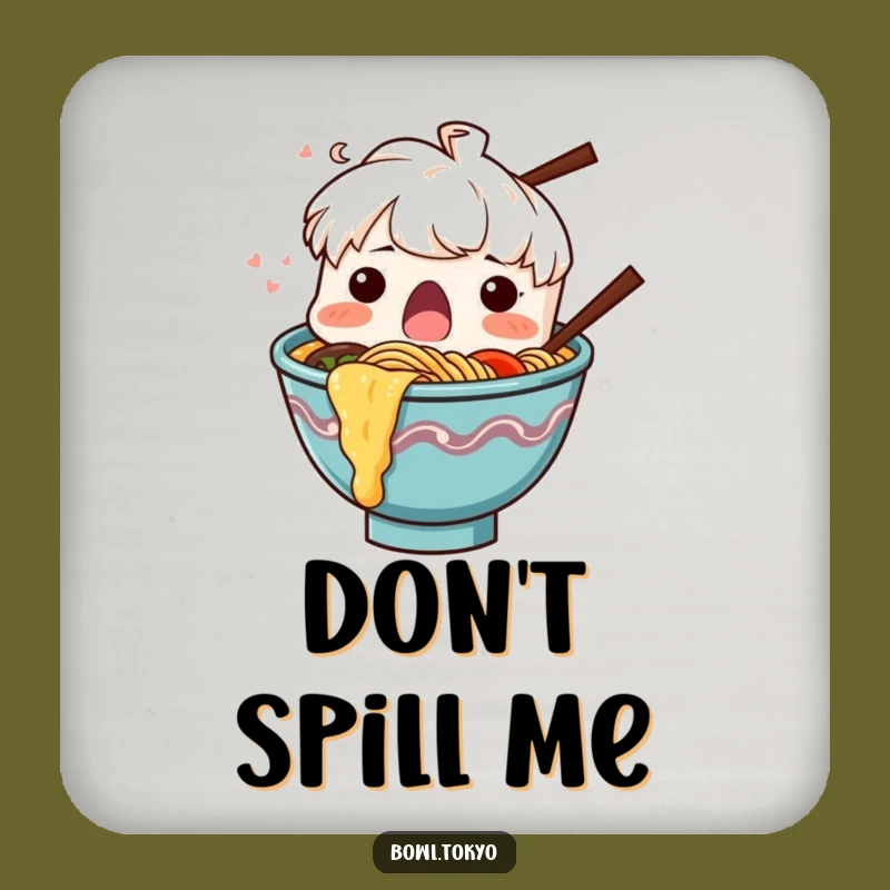 Funny Ramen Splash Coaster Set, a Shocking and Protective Gift