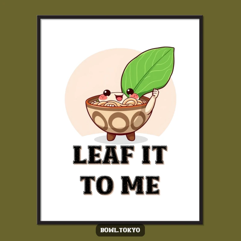 Funny Happy Ramen Nori Poster: Add Delicious Humor to Your Walls