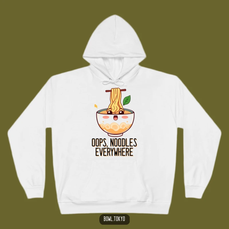 Funny Cozy Ramen Bowl Hoodie: Noodle Splash Comfort Surprise Gift