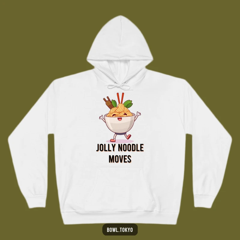 Funny Happy Ramen Hoodie: Cozy Comfort with a Jolly Shuffle