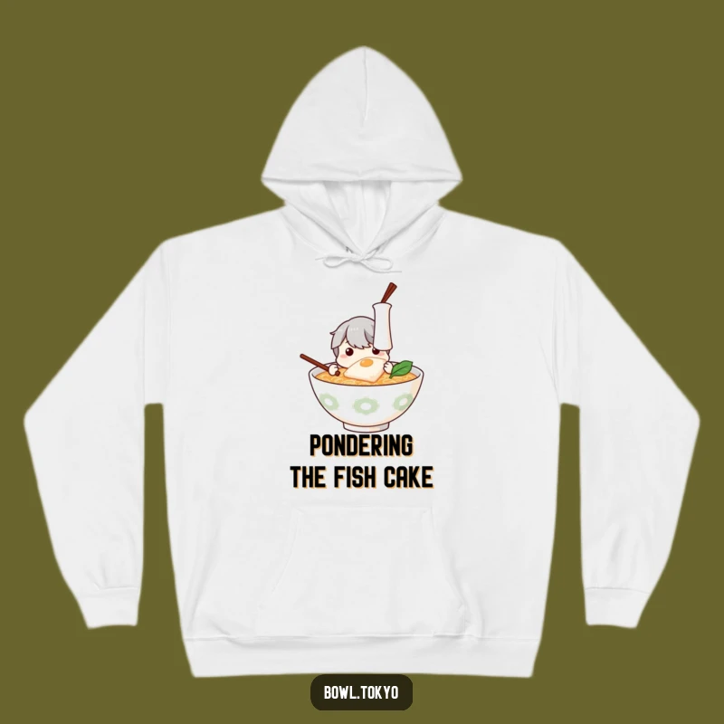 Funny Ramen Bowl Kamaboko Hoodie: Cozy and Curious Gift for Ramen Enthusiasts