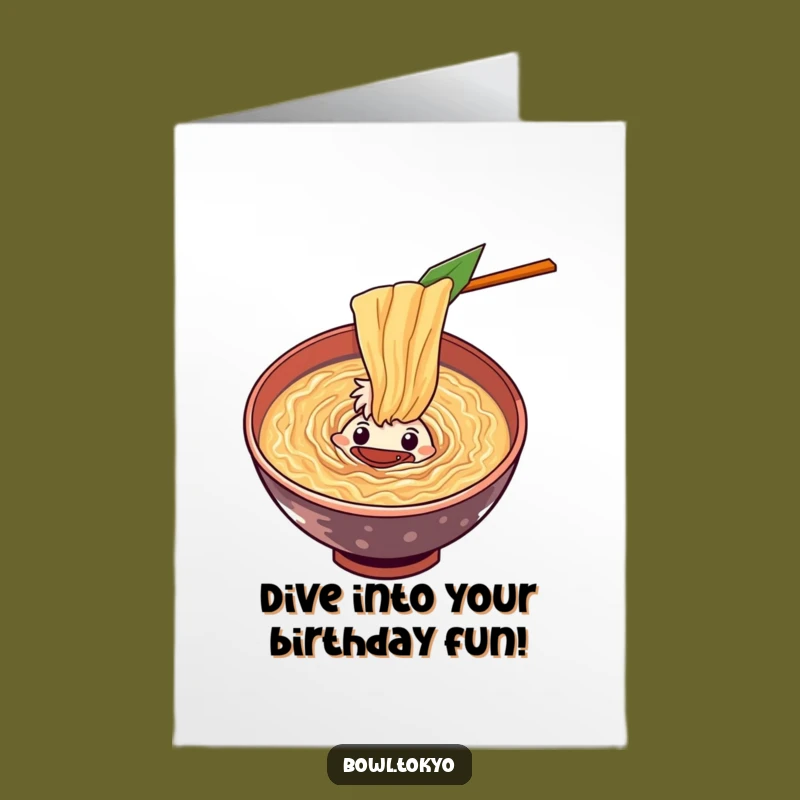 Free Printable Ramen Birthday Card: Soup Vortex - Funny Downloadable Gift