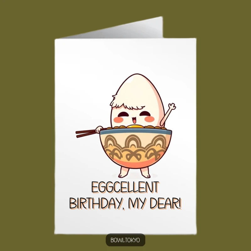 Free Printable Ramen Birthday Card: Balancing Egg for a Big Birthday Bash!