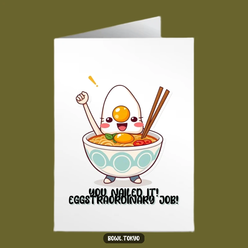 Free Printable Congrats Card: Kawaii Ramen Celebrates Your Big Win!