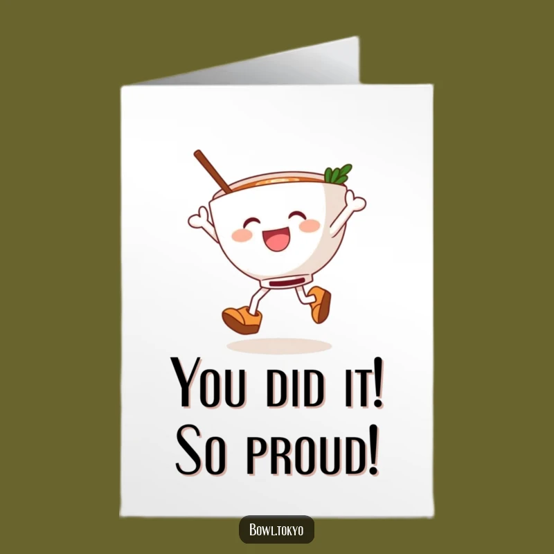 Free Printable Ramen Clog Dancer: Joyful Congratulations Downloadable Card Gift