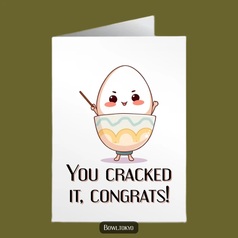 Free Printable Ramen Congrats Card: Egg Balance Success - Funny Downloadable Gift!