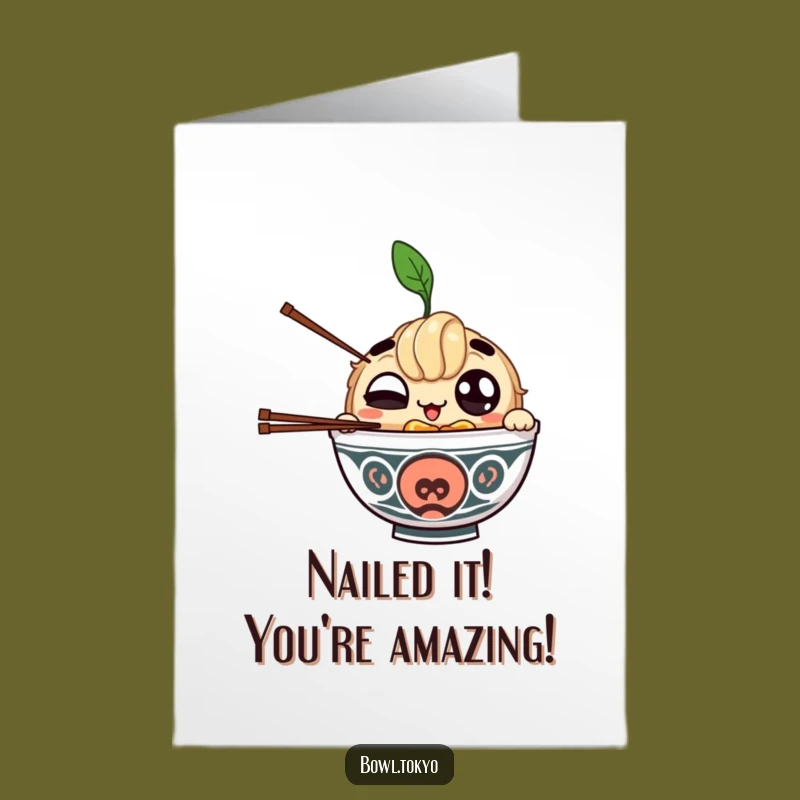 Free Printable Ramen Congrats Card: Juggling Success with Humor!