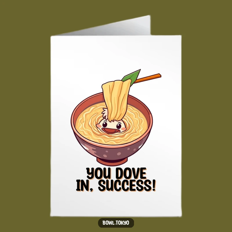 Funny Free Printable Ramen Congrats Card: Soup Vortex - Downloadable Gift