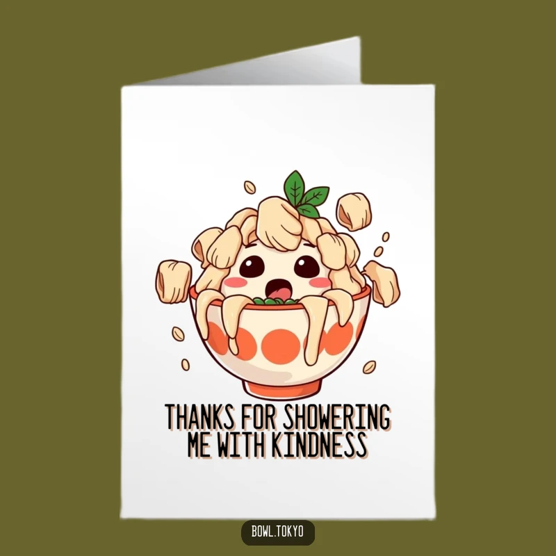 Free Printable Dumpling Thanks: Surprised Gratitude!