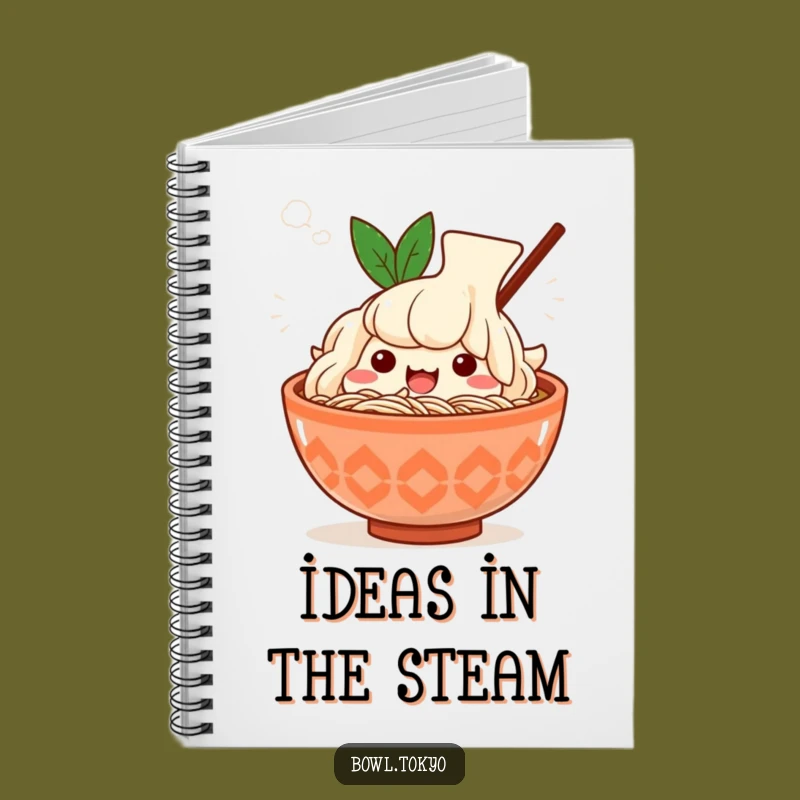 Funny Kawaii Ramen Sigh Notebook: Steamy Noodle Bowl Journal, Perfect Funny Gift