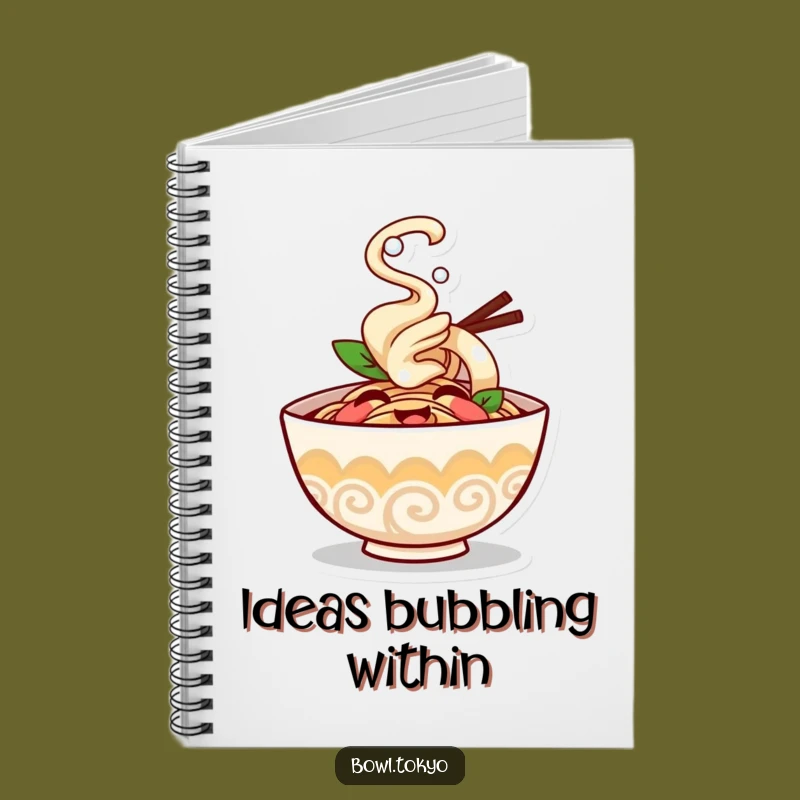 Funny Giggling Ramen Bowl Notebook: Jot Down Ideas with This Cheerful Journal