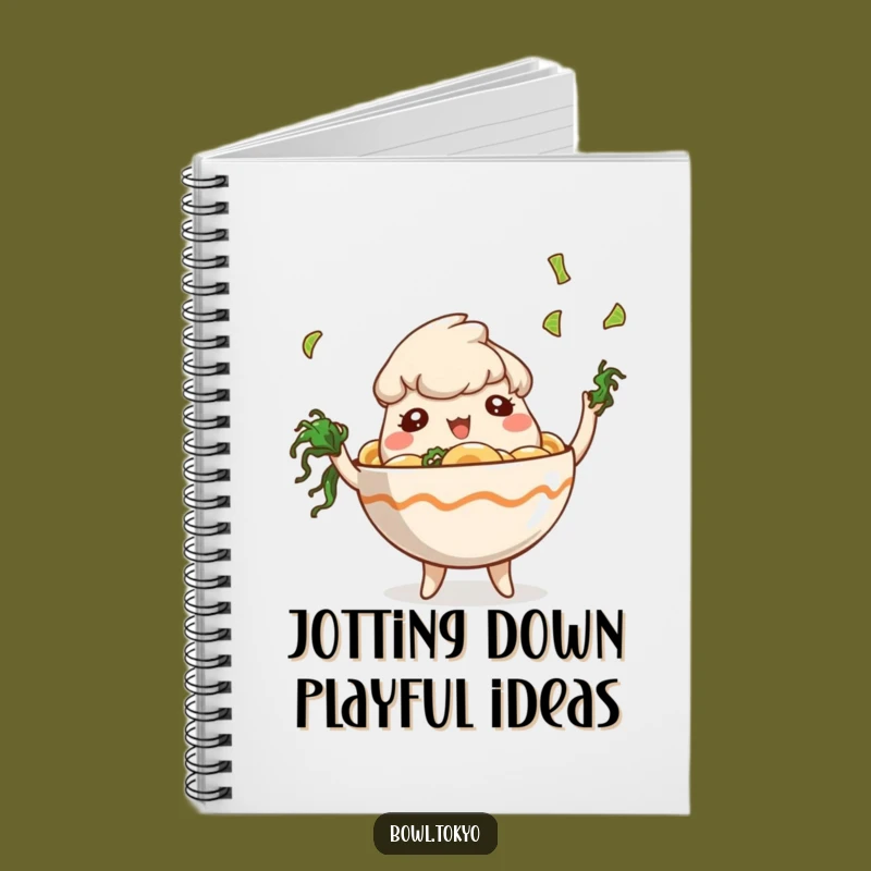 Funny Journal Ramen Bowl Notebook: Playful Seaweed Juggling Gift