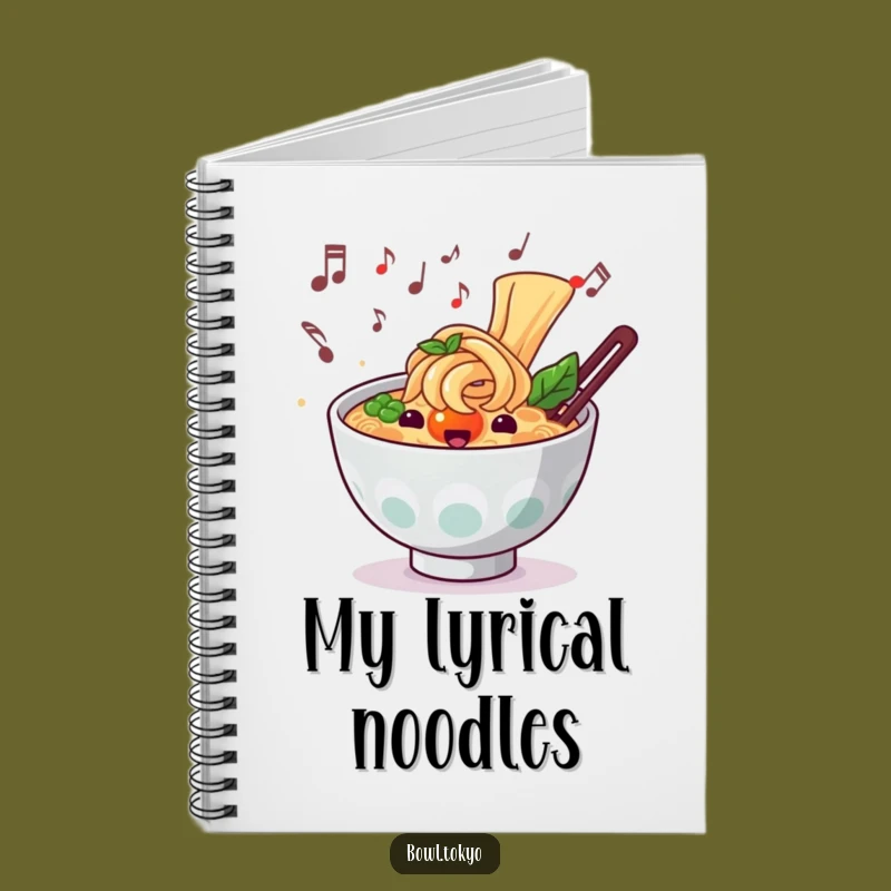 Funny Musical Ramen Notebook: Compose Your Thoughts with Melody