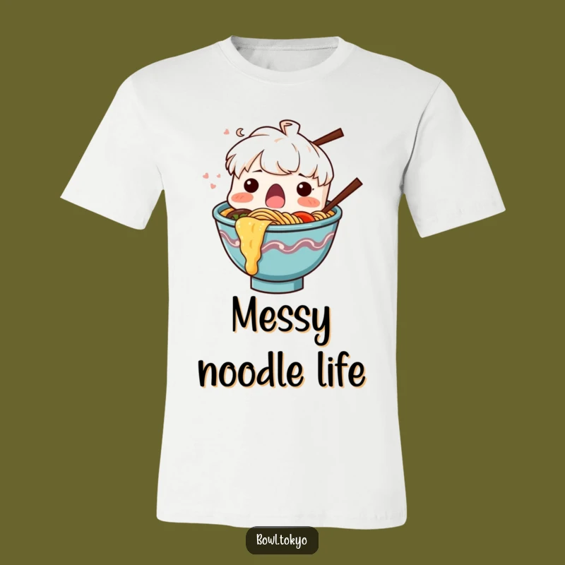 Funny Noodle Splash Ramen T-Shirt, a Shocking and Humorous Gift
