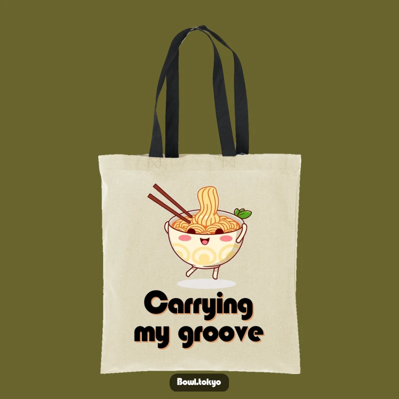 Funny Playful Ramen Tote Bag - Carry Your Fun Noodles